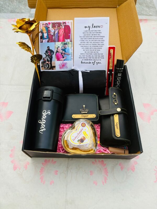 Personalized Love & Celebration Gift Hamper for Him | GiftsLo