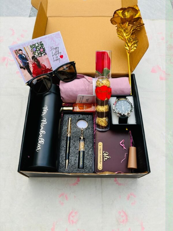 🎁 Personalized Luxury Men’s Gift Box – Premium Surprise Hamper
