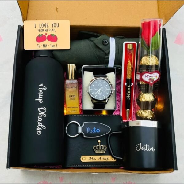 Personalized Men’s Bottle Gift Hamper – GiftsLo