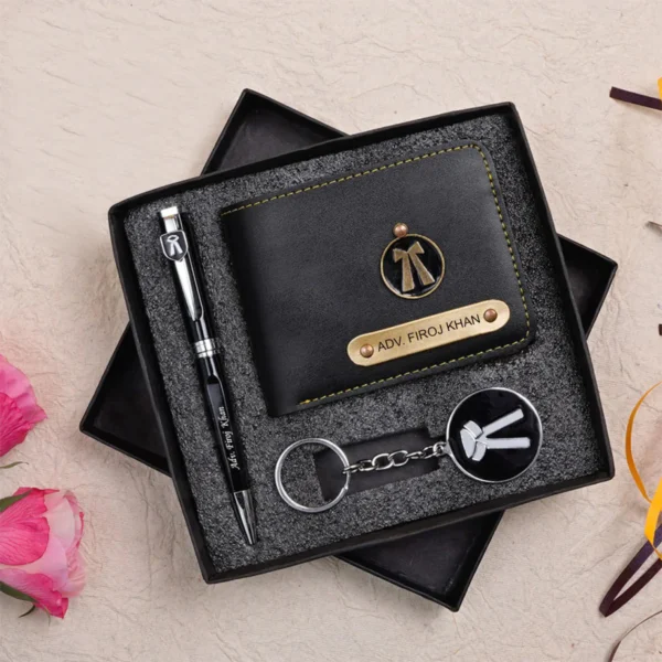 Premium Advocate Wallet, Pen & Keychain Gift Set