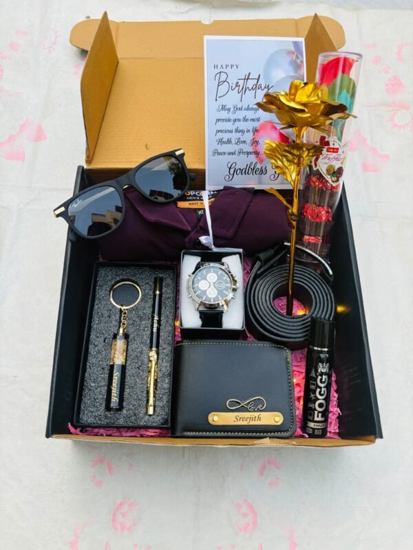 🎁 Premium Personalized Men’s Watch Gift Box – GiftsLo