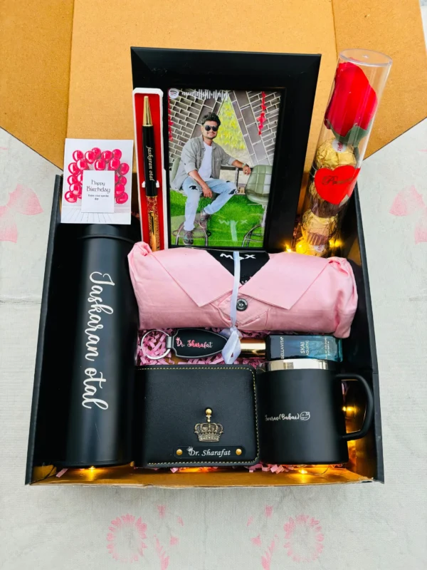 🎁 Personalized Men’s Shirt Gift Box – By GiftsLo
