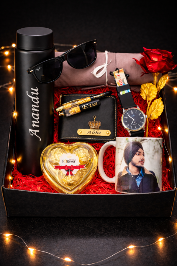 🎁 Customized Luxury Gift Hamper – Perfect for Him